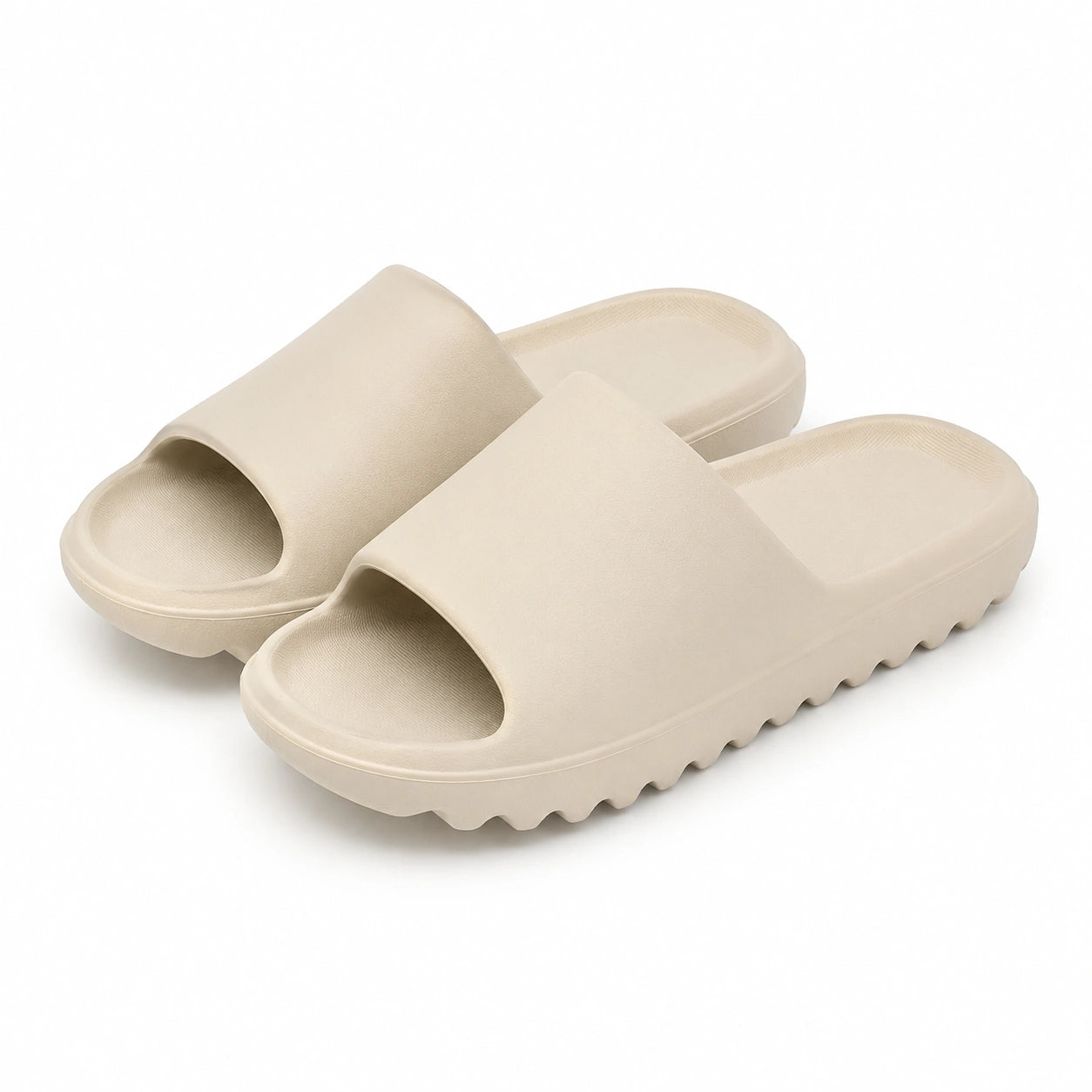 Ciabatte aperte 42/43 in EVA beige con suola antiscivolo