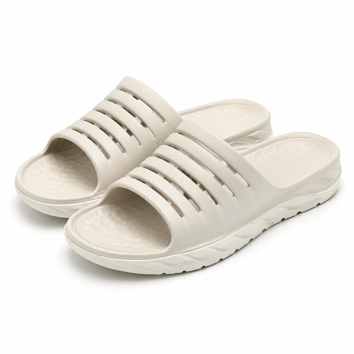 Ciabatte 42/43 in materiale sintetico beige - leggere e ventilate per uso quotidiano