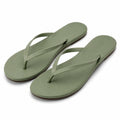 Infradito 42/43 in materiale sintetico verde salvia - suola piatta per spiaggia e tempo libero