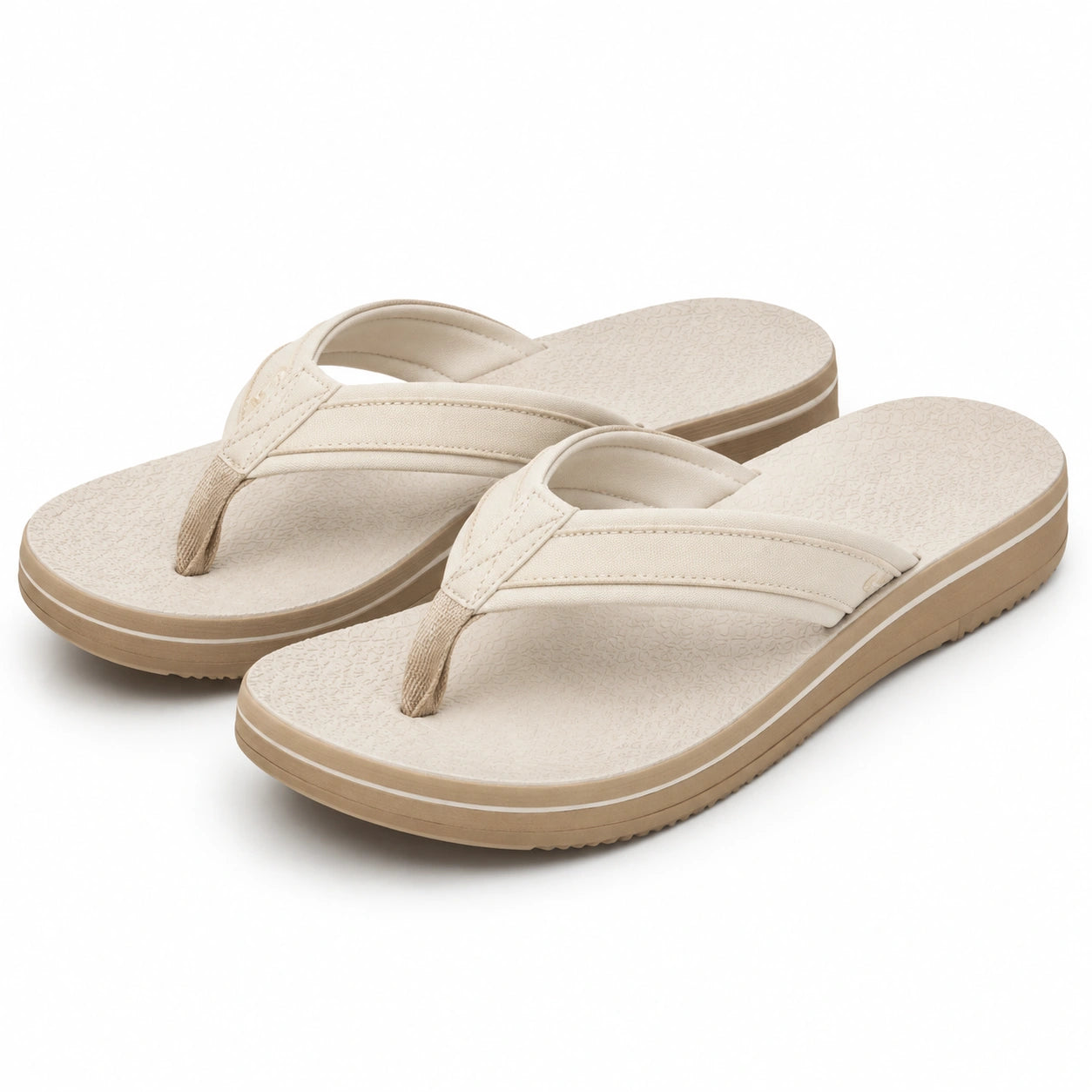 Infradito 42/43 beige con tomaia sintetica e suola antiscivolo per tempo libero