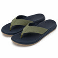 Infradito 40/41 in materiale sintetico blu navy e verde oliva - suola antiscivolo per tempo libero